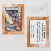 Trois du carte de visite de tarot de pièces de (Devant / Derrière)