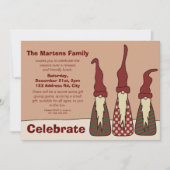 Trois Elfes Sages, invitation de noël (Devant)