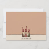 Trois Elfes Sages, invitation de noël (Dos)