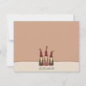 Trois Elfes Sages, invitation de noël (Dos)
