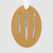 Trois épées grecques antiques (devant)