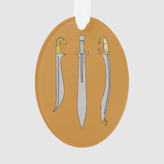 Trois épées grecques antiques (dos)