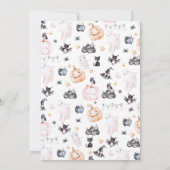 Trois esprit halloween invitation 3e anniversaire (Dos)