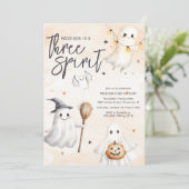 Trois Esprit Troisième Anniversaire Invitation (Debout devant)