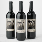 TROIS ÉTIQUETTE DE BOUTEILLE DE VIN SHEEP PHOTO (Bouteilles)