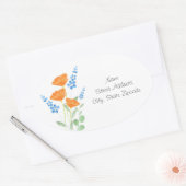 Trois Étiquettes de Bouquet d'aquarelle (Enveloppe)