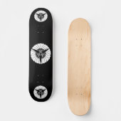 Trois éventails ginkgo skateboard (Recto)