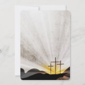 Trois faire-part de mariage religieux de croix (Dos)