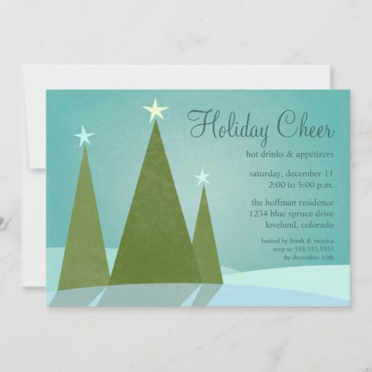 Trois fêtes de Noël Invitations de joie (Devant)