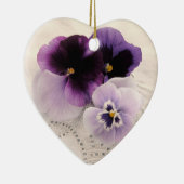 Trois feuillages violets ornement cardiaque (Droite)