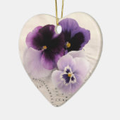 Trois feuillages violets ornement cardiaque (Gauche)