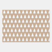 Trois Feuilles De Papier Enveloppant Noël (Devant)