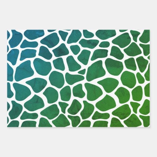 Trois Feuilles De Papier Enveloppé Impression Mult (Devant)