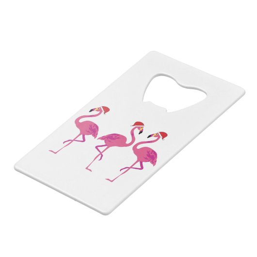 Trois Flamants roses de Noël (Devant Angle)