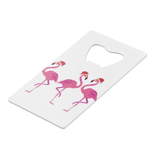 Trois Flamants roses de Noël (Dos Angle)