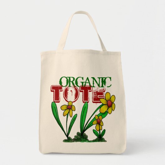 Trois Fleurs Biologiques Sac Cabas (Devant)
