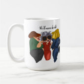 Trois Gossipers Cartographier Mug Café (Gauche)