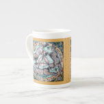 Trois Hares Lapin Quatre Saisons Or Whimsical<br><div class="desc">Un design magnifique et complexe, à l'origine peint et glacé à la main sur des tuiles en céramique, représente un motif traditionnel - trois lapins ou lièvres partageant seulement trois oreilles, et se poursuivant l'un l'autre en cercle. Chacun des quatre coins a des fleurs et de la végétation que l'on...</div>