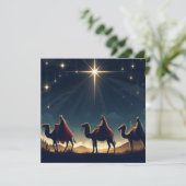 Trois hommes sages - Carte de Noël plate (Debout devant)