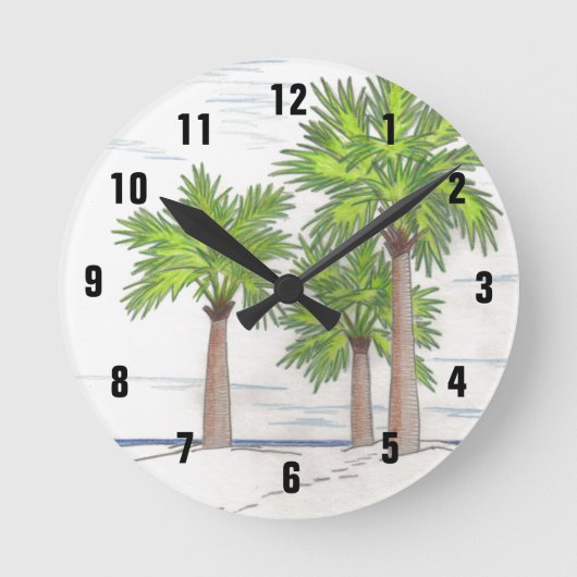 TROIS horloge PALMS (Recto)