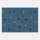 Trois Images De Basket-Ball, Feuilles Cadeaux, (Devant 3)