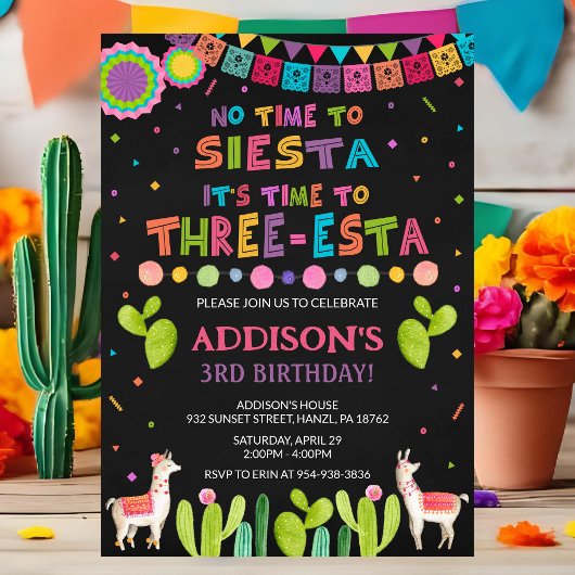 Trois Invitation d'anniversaire Esta | Invitation