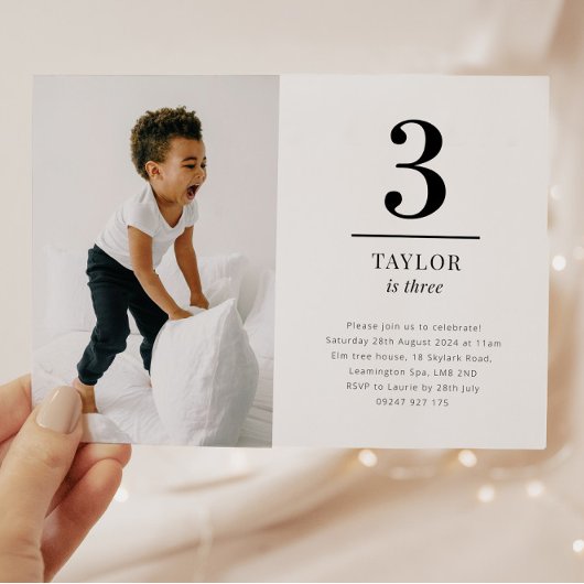 Trois invitations de photos de paysage