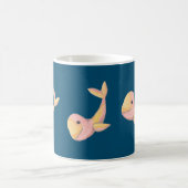 Trois joyeuses petites baleines Mug (Centre)