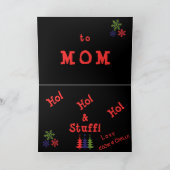 Trois Joyeux Noël Arbres Carte de Noël (Intérieur)