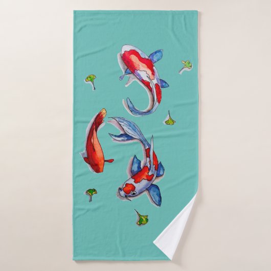 trois kois (Serviette de bain)