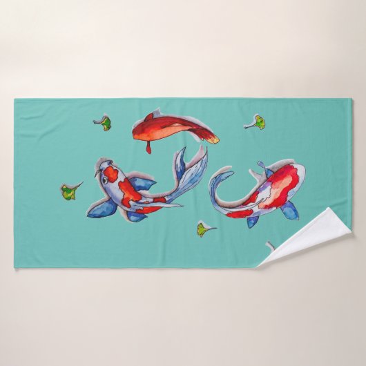 trois kois (Serviette de bain)