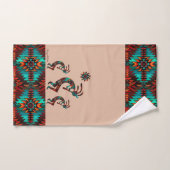 Trois Kokopelli Jouant La Flûte (Serviette à main)