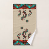 Trois Kokopelli Jouant L'Ensemble De Serviettes De (Serviette à main)