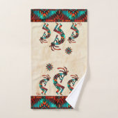 Trois Kokopelli Jouant L'Ensemble De Serviettes De (Serviette à main)