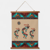 Trois Kokopelli Sud-Ouest Suspendu Tapisserie (Recto)