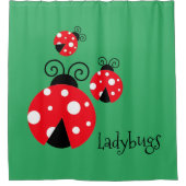 Trois Ladybugs rideau de douche (Devant)