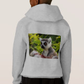 trois lémuriens sur le sweat à capuche Hanes Comfo (Dos)