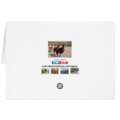 Trois Llamas Brown non carte (Dos Horizontal)