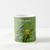 Trois Mockingbirds Fleurs Mug (Centre)