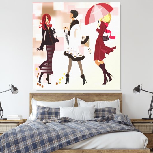 Trois modèles de mode en toile enveloppée (Insitu(Chambre))