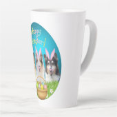 Trois mug de café de Pâques Collie (Angle droit)