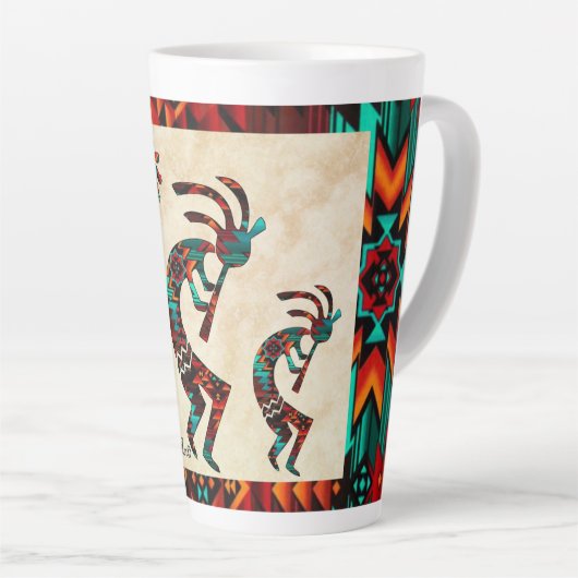 Trois Mug Kokopelli Latte Sud-Ouest (Angle droit)
