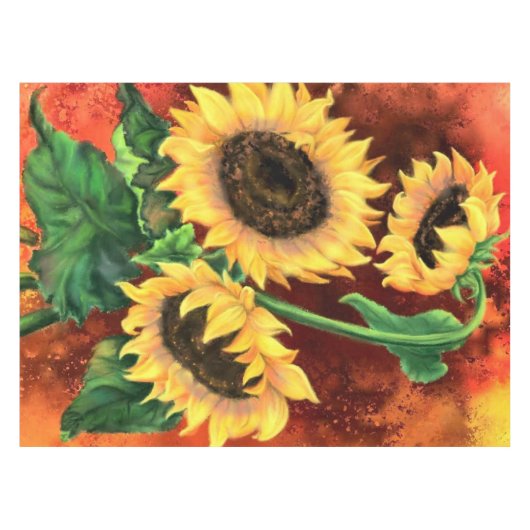 Trois nappes de tournesols (Devant (Horizontal))