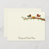 Trois nouveaux oeufs Carte de remerciements plat (Devant / Derrière)