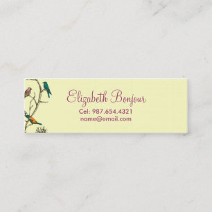 Trois oiseaux parlant ~ Cartes d'appel