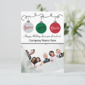 Trois ornements - Carte d'entreprise 3x5 (Debout devant)