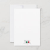 Trois ornements - Carte d'entreprise 3x5 (Dos)