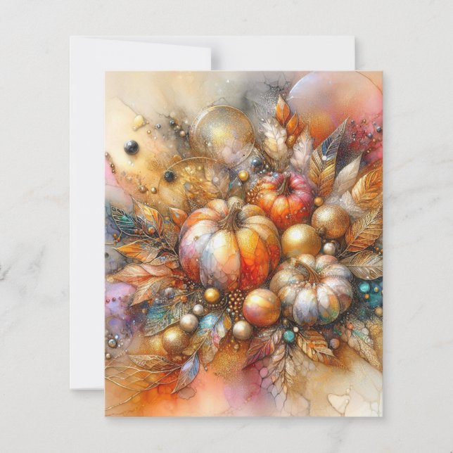 Trois Papier Scrapbook Automne Citrouille (Devant)