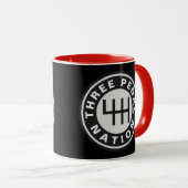 TROIS PEDAL NATION Mug (Devant droit)