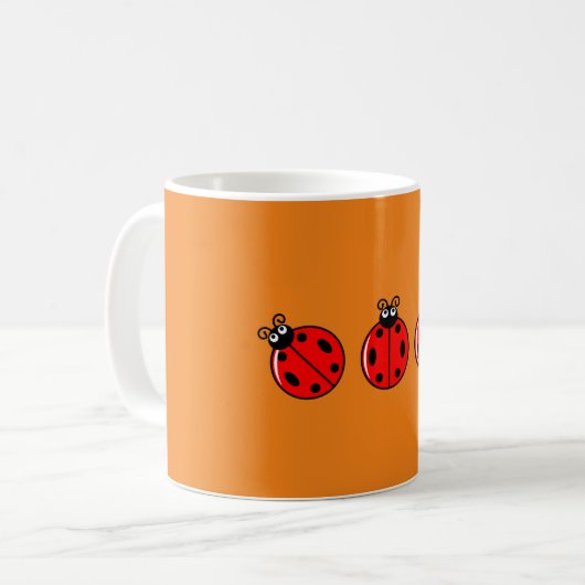 Trois petites coccinelles - Mug Classique (Devant gauche)
